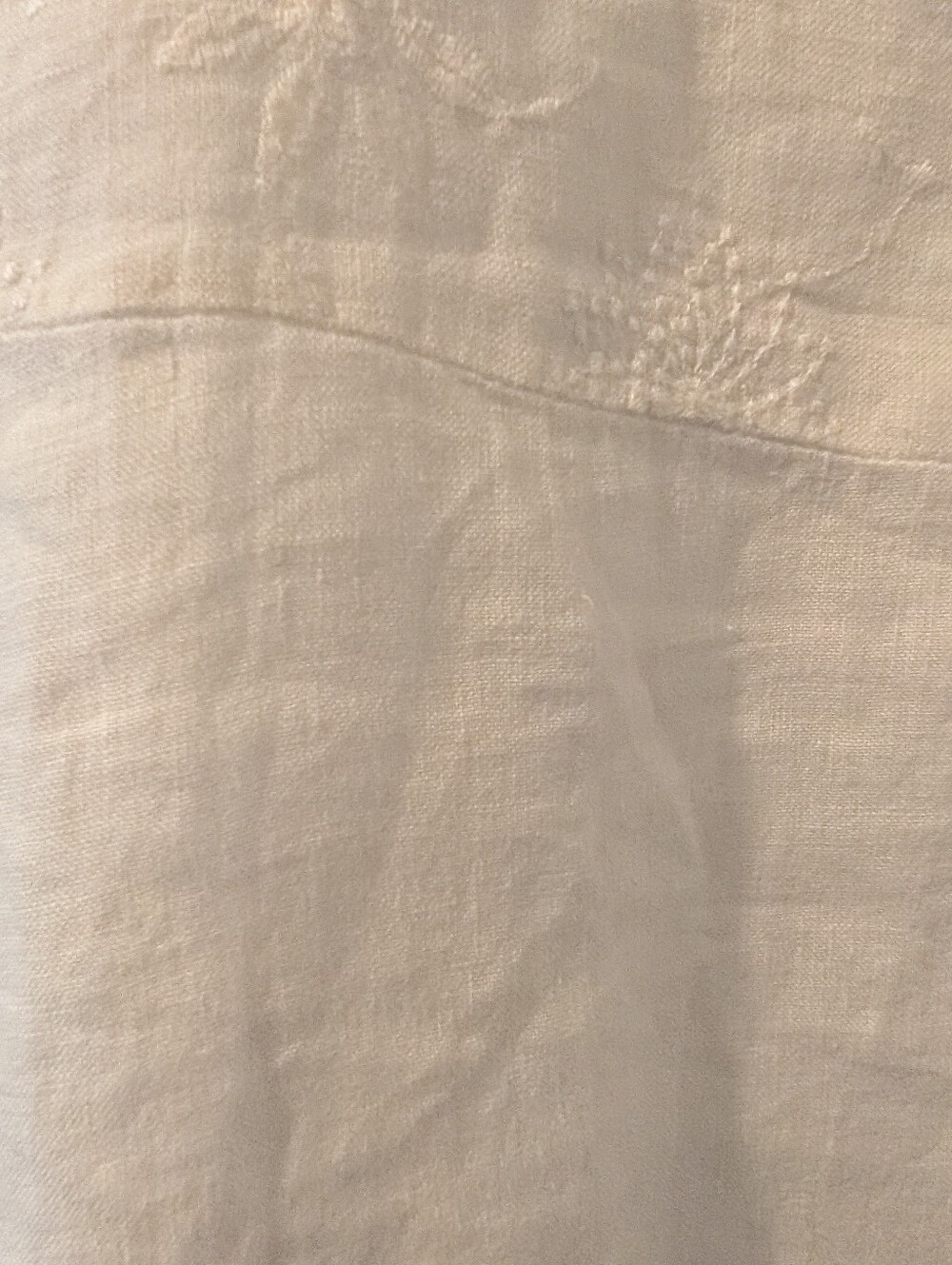 Terzo Milleñnio Made In Italy Linen Embroidered Top M - Picture 8 of 16